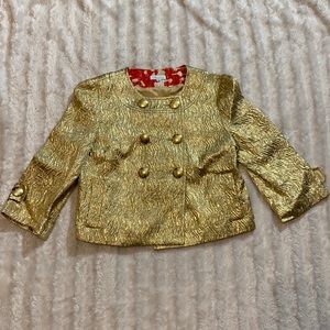 Good pea coat shoshanna size 4 button up 3/4 length sleeve with pockets